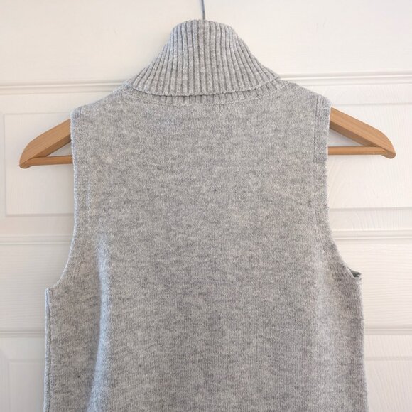 RW&CO turtleneck sweater dress sleeveless grey size XXS - Picture 5 of 16